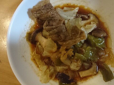 焼肉のたれで！肉野菜炒め